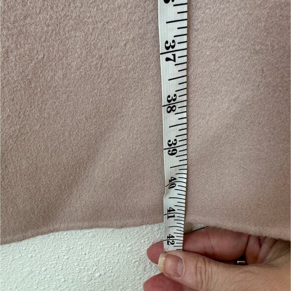 TSE 100% Cashmere Pale Pink Button Front Notch Collar Pockets 8 - Picture 13 of 14